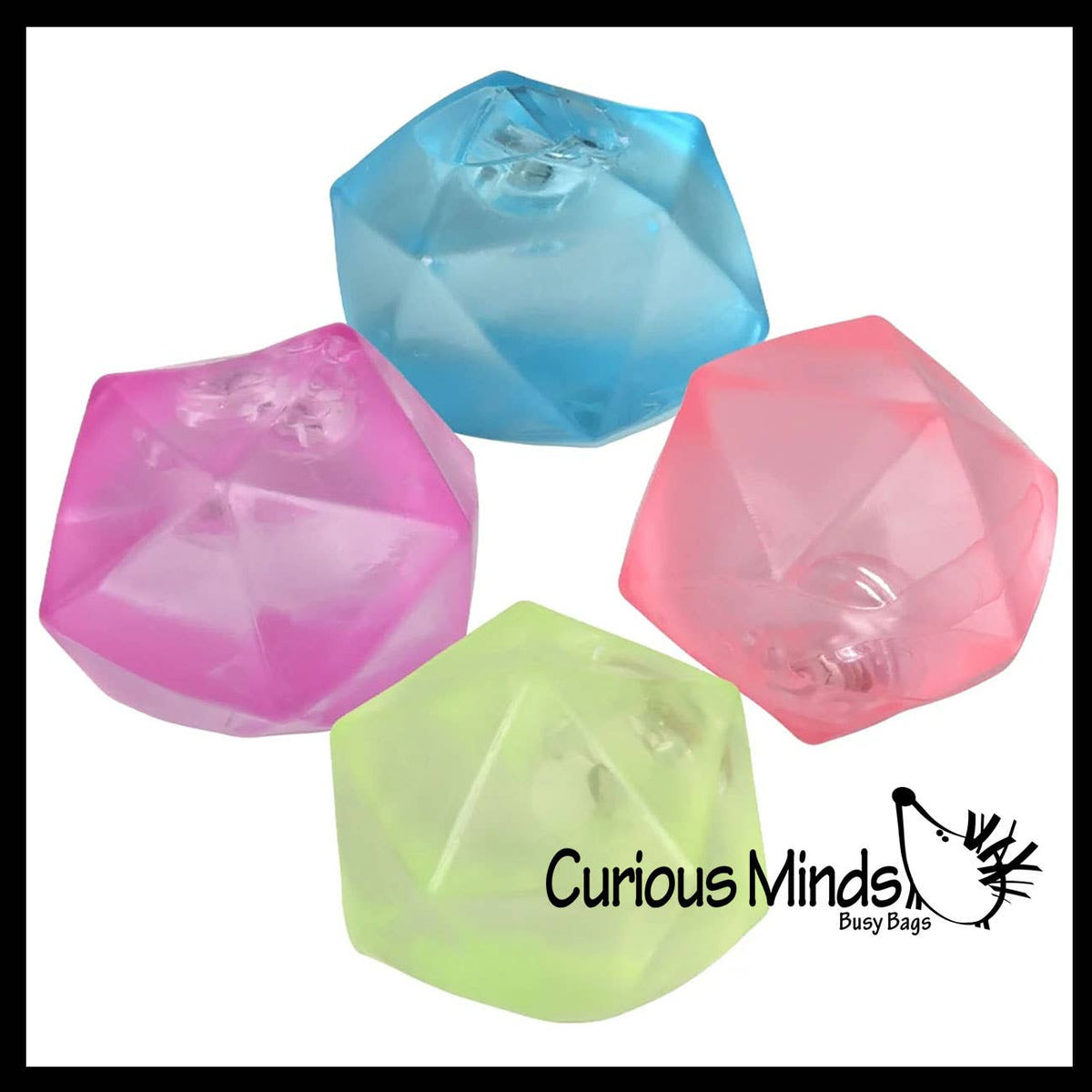 1 Light Up Sugar Diamond Shaped Ball - Thick Glue/Gel Syrup