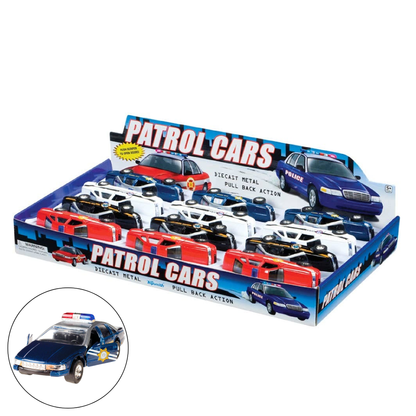 Pull Back Patrol Cars, Police, Fire Chief, Highway Patrol