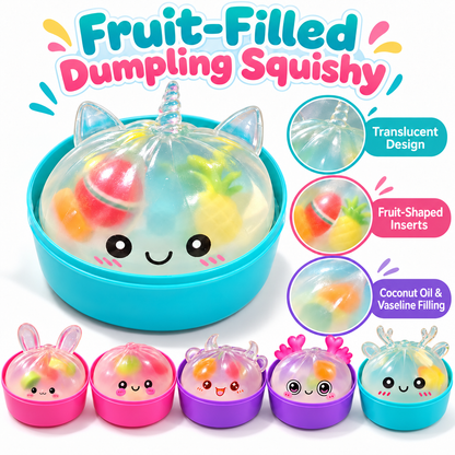 Fruit Dumpling Squishy - Coconut Oil & Vaseline, 6 Styles