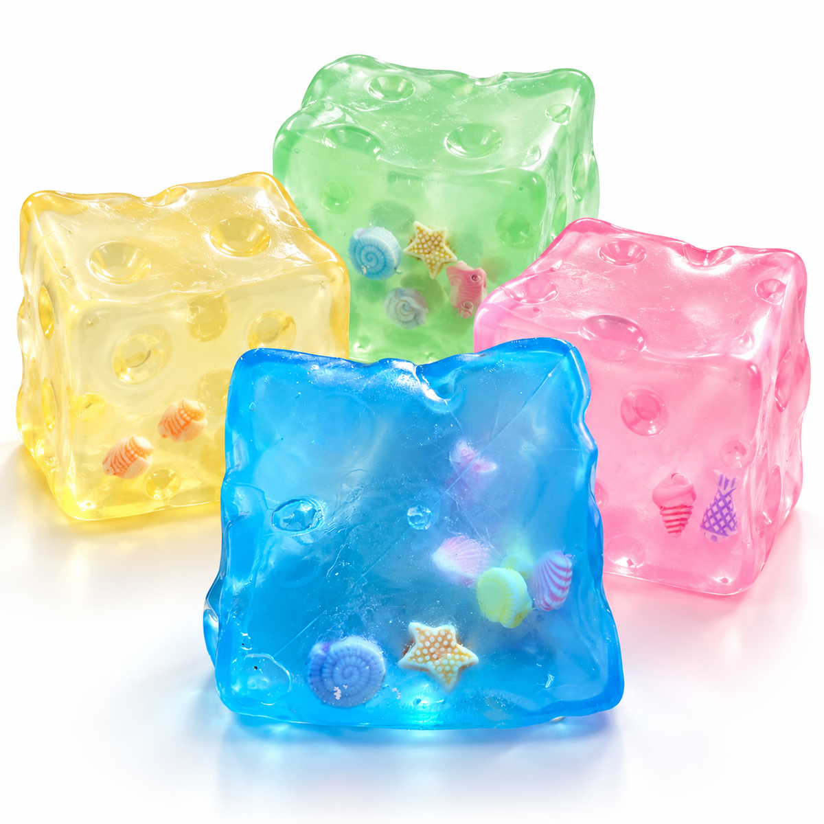 Vaseline Cheese Squishy Toy with Mini Charms -Assorted Color