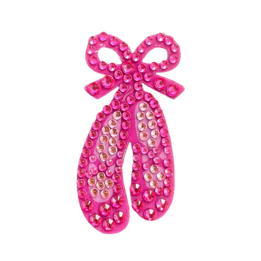 Ballet Slippers Rhinestone Sticker 2" Cut to Shape