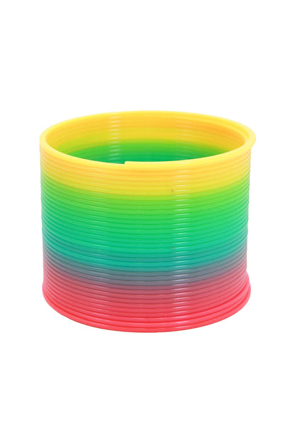 Pastel Rainbow Ombre Coil Slinky Toy - 12 Pcs