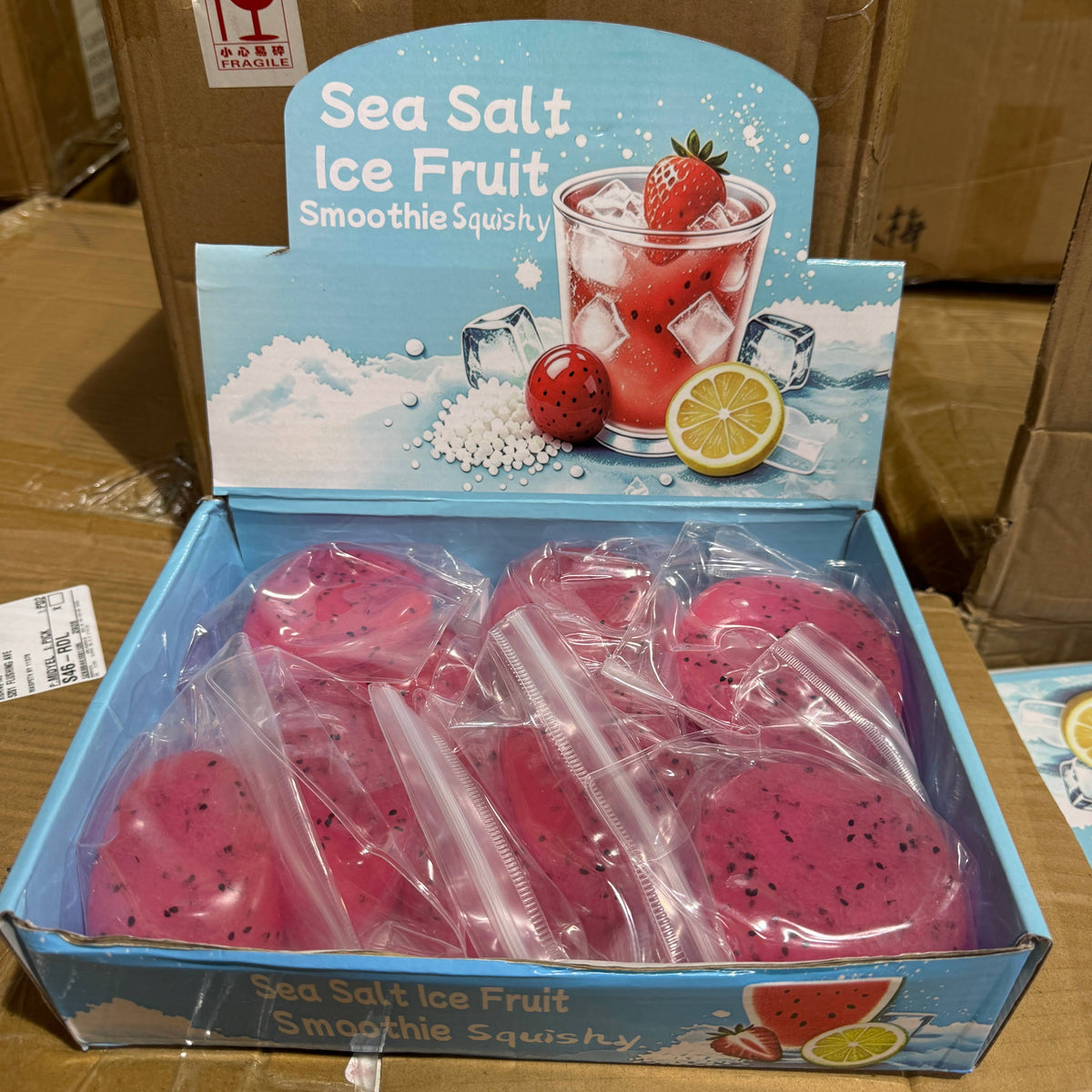 Dragon Fruit Icy Slushy Ball Squishy 12/pk | A219