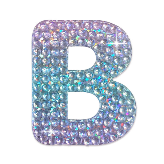 Letter B 2" Rhinestone Sticker