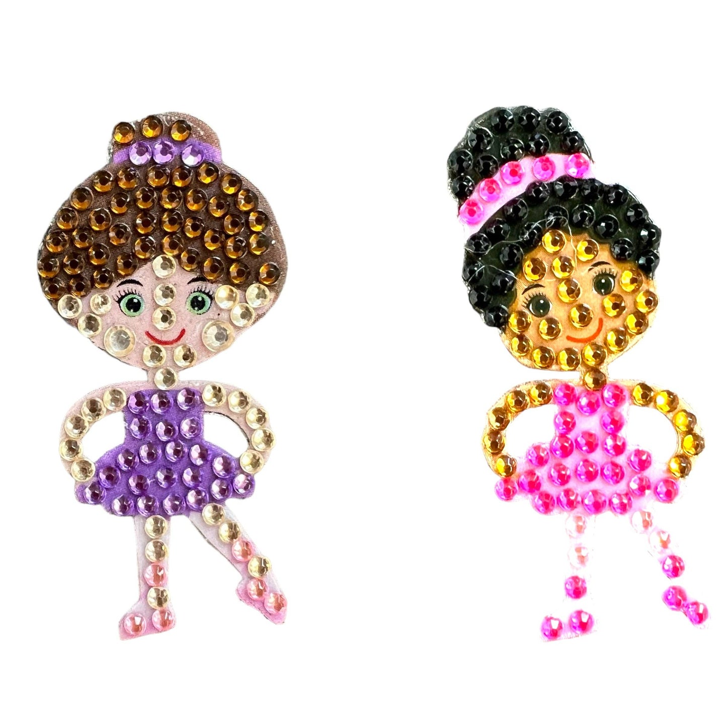 Tiny Dancer Pink & Tiny Dancer Purple 2" Rhinestone Sticker