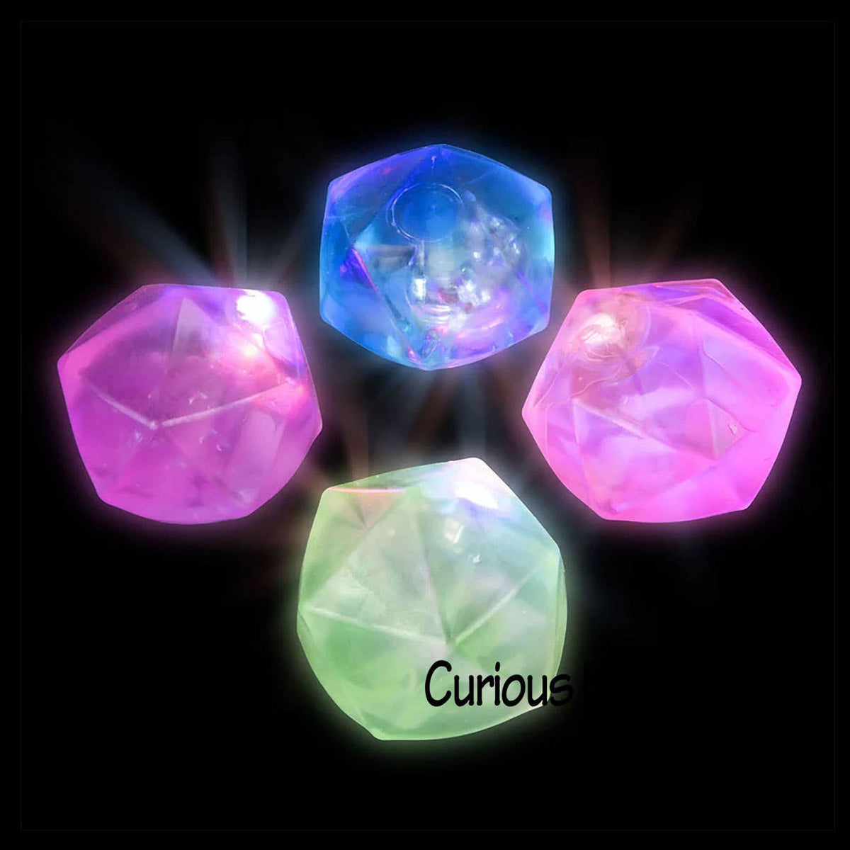1 Light Up Sugar Diamond Shaped Ball - Thick Glue/Gel Syrup
