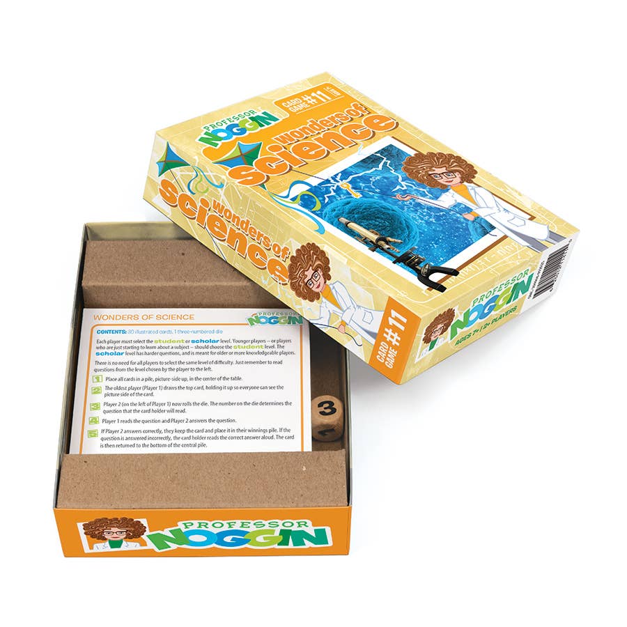 Prof. Noggin Wonders of Science Card Game