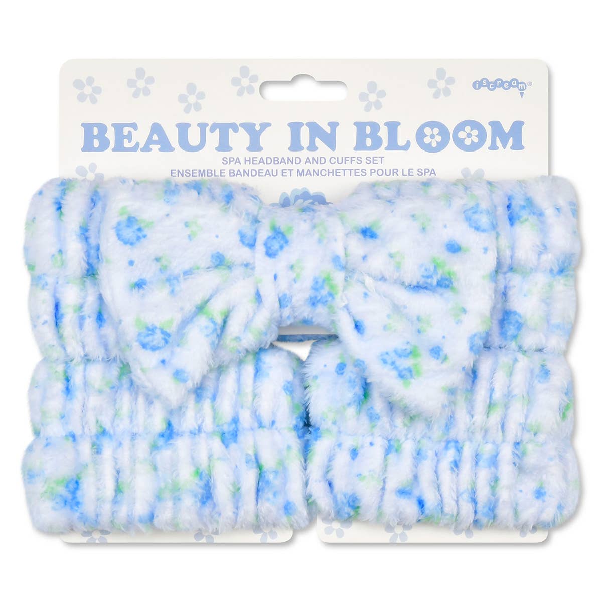 Blue Ditsy Spa Set