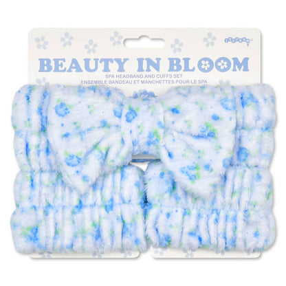 Blue Ditsy Spa Set