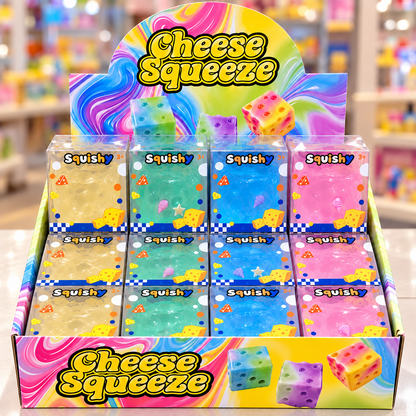 Vaseline Cheese Squishy Toy with Mini Charms -Assorted Color