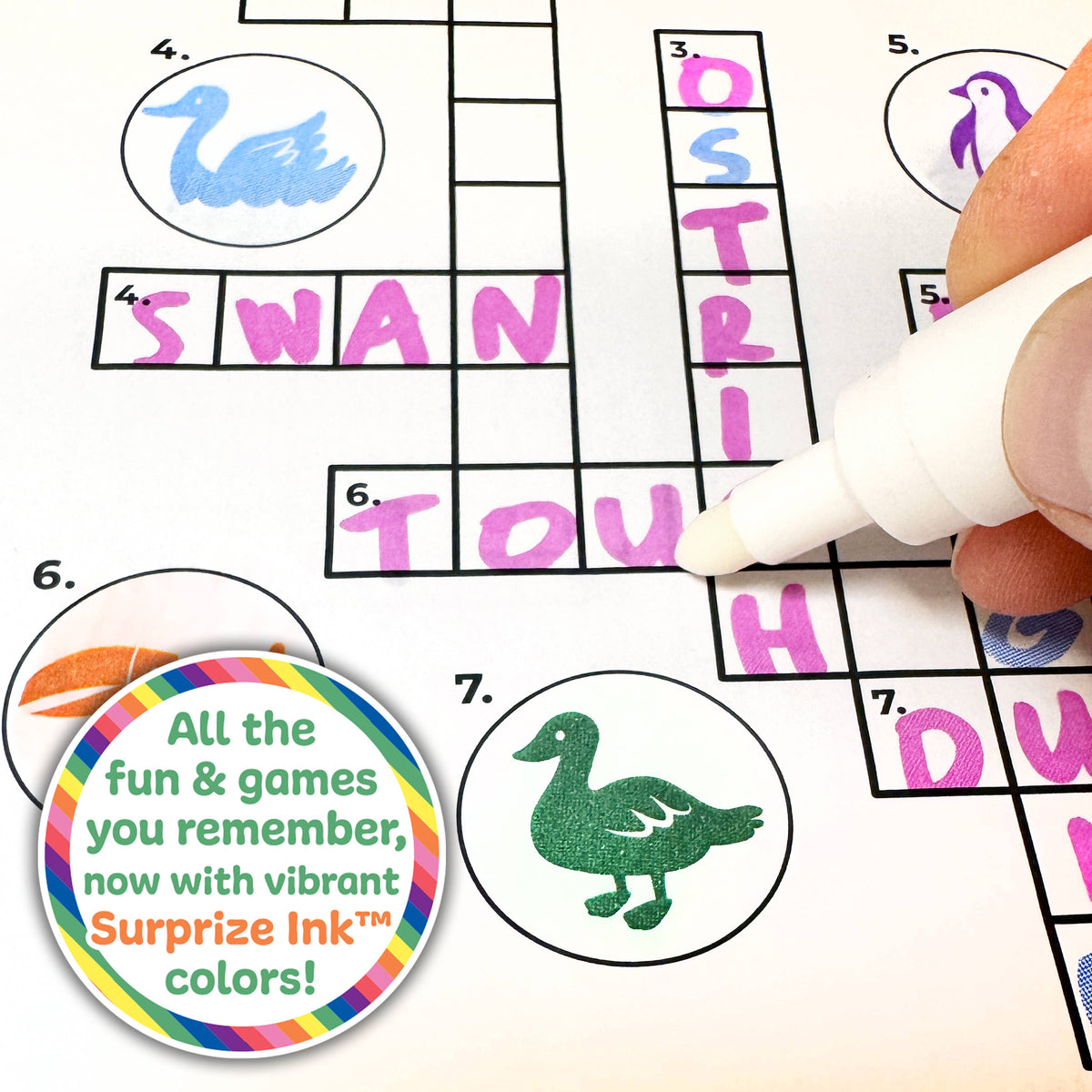 Yes & Know® Invisible Ink Trivia Game Books- Awesome Animals