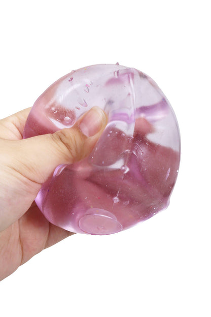 Clear Cube Solid Maltose Putty Filled Squishy Toy