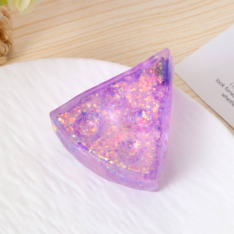 Maltose Glitter Cheese Squeeze Toy squishy fidget toy