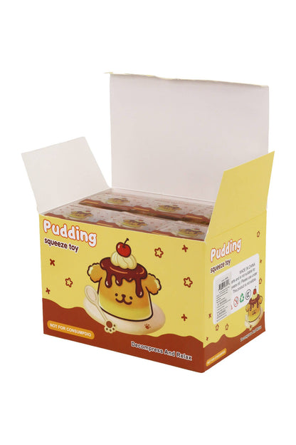 Pudding Zero Rebound TPR Crunchy Bead Slime Filled Squishy