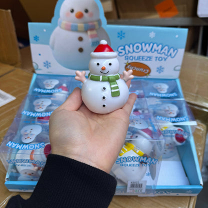 Crunchy Christmas Snowman Squishy 12/pk | A011