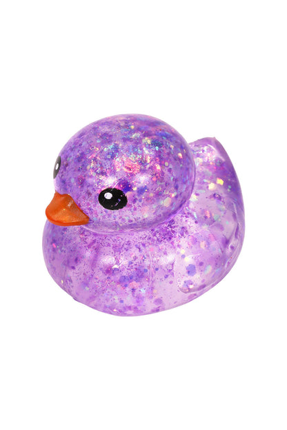 Cute Rubber Ducks Glitter Maltose Putty Filled Squishy