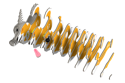 EUGY Welsh Corgi 3D Puzzle