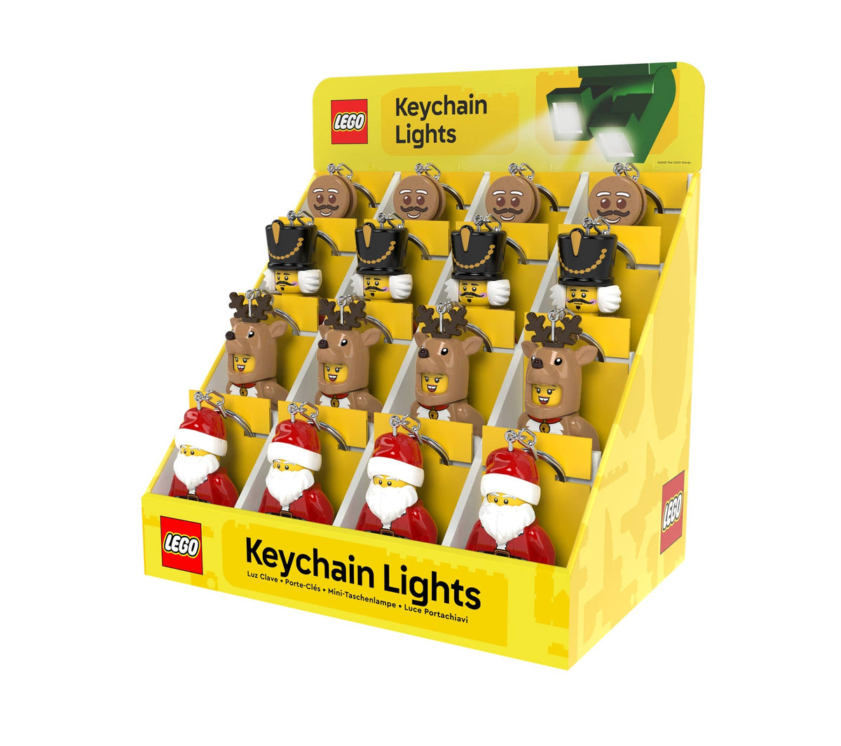 LEGO Christmas LED Keychain 16ct Merchandiser