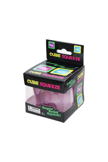 Clear Cube Solid Maltose Putty Filled Squishy Toy