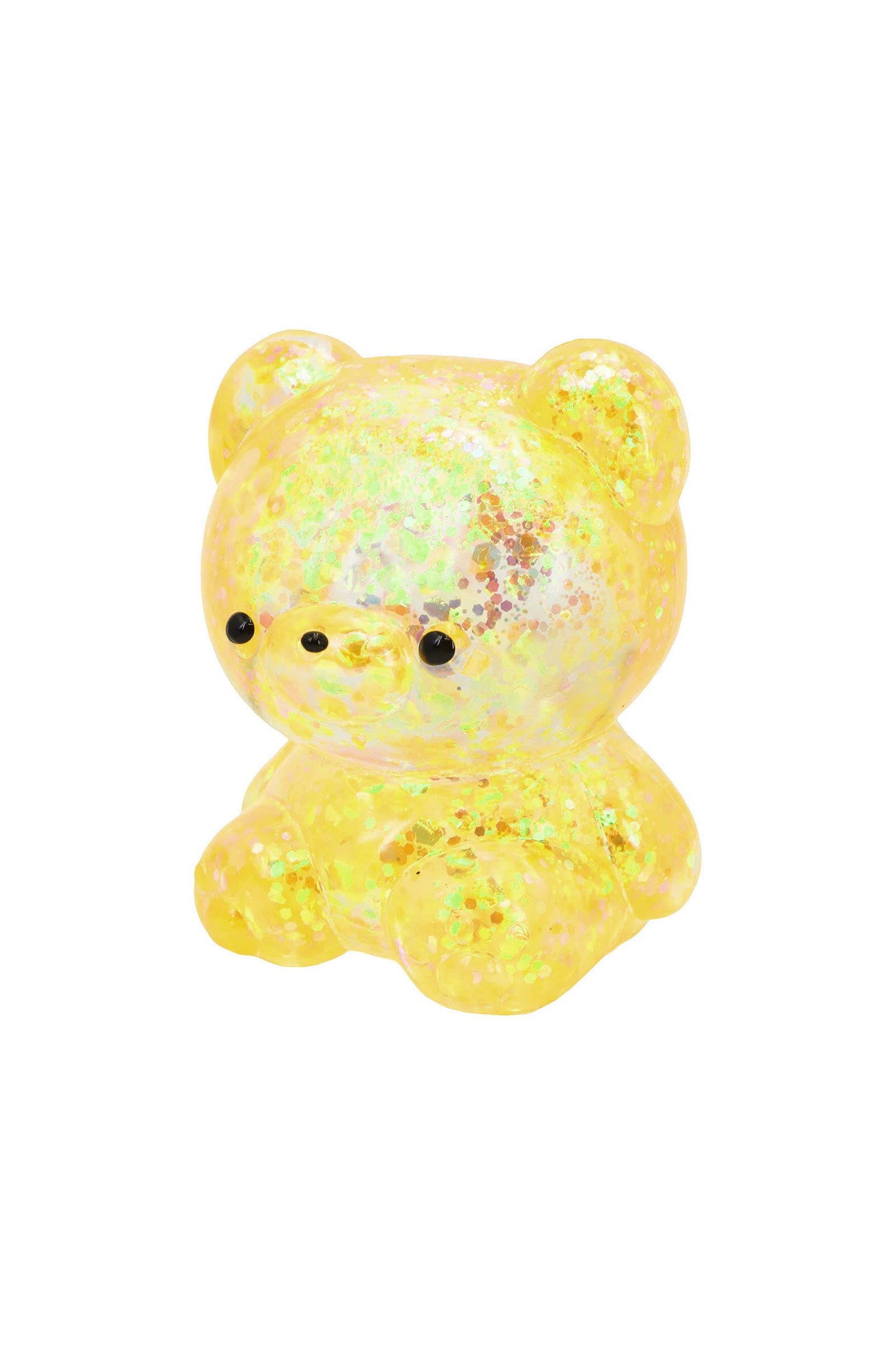 Cute Jelly Bear Glittery Maltose Putty Filled Squishy