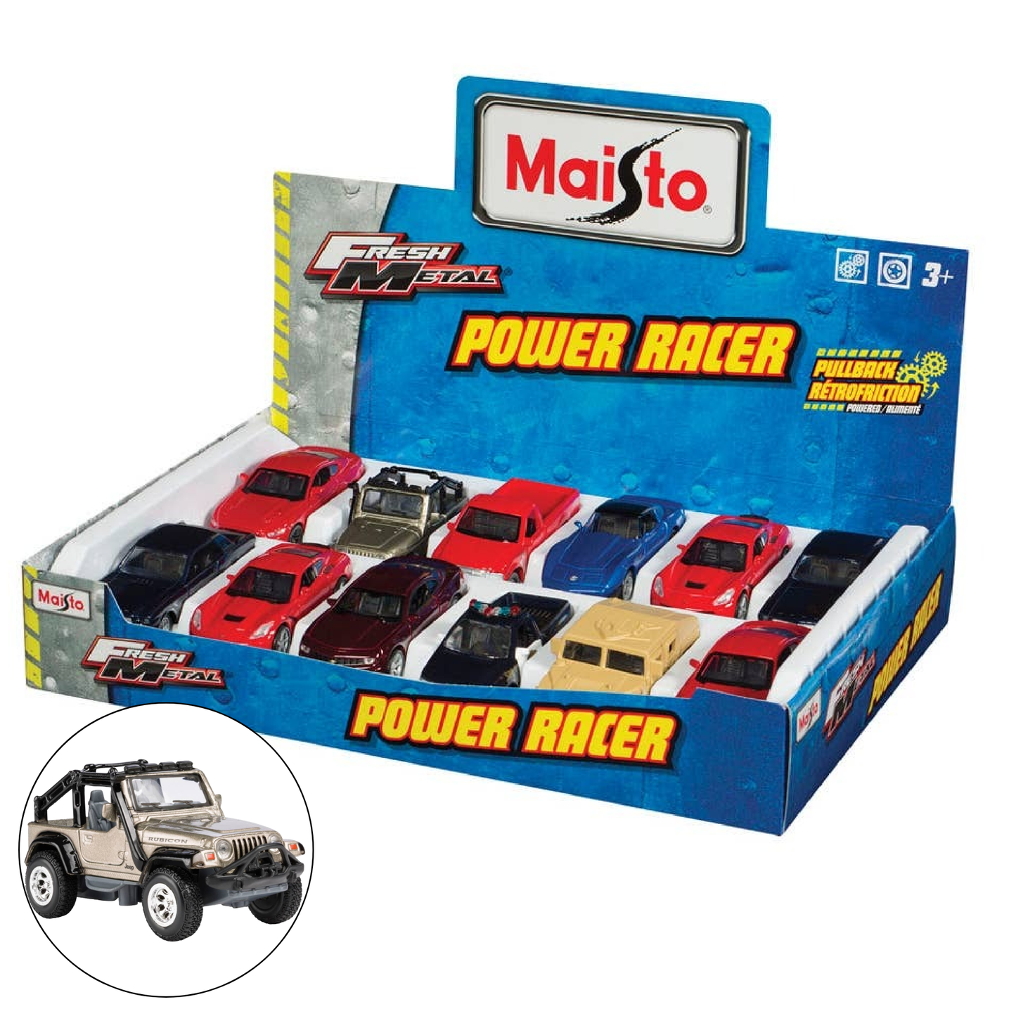 Fresh Metal Power Racers Toy Cars