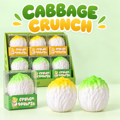 Cabbage Crunch ASMR Squishy — Countertop Display