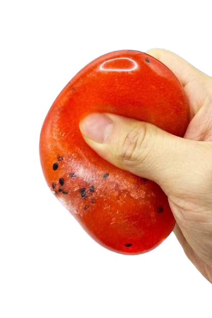 Watermelon Granular Slushy Filled Zero Rebound TPR Squishy