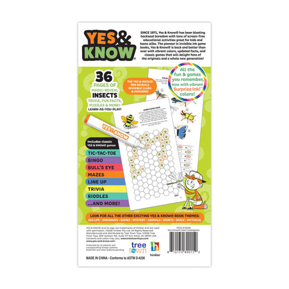 Yes & Know® Invisible Ink Trivia Game Books- Insects