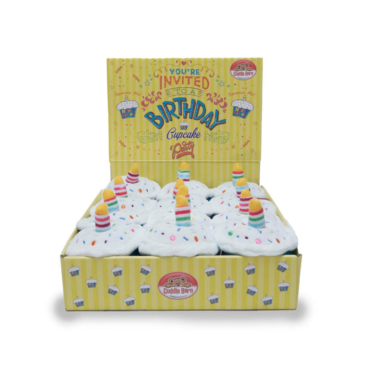 Birthday Cupcake Squeezer - Display (Fun Singing Plush Gift)