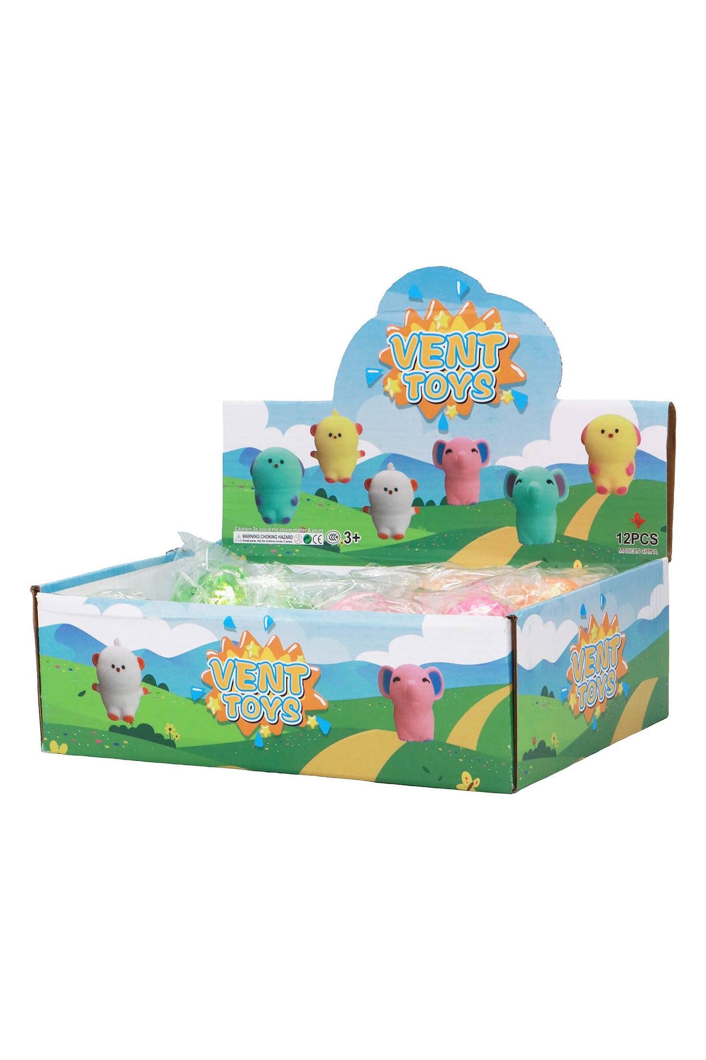 Baby Elephant Glittery Maltose Thick Putty Filled Squishy