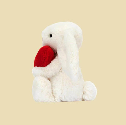 Bashful Red Love Heart Bunny