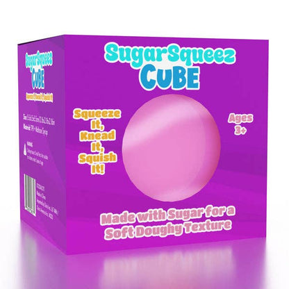 SugarSqueez Cube Squishy Fidget Sugar Stress Ball (1pc) Assorted Colors