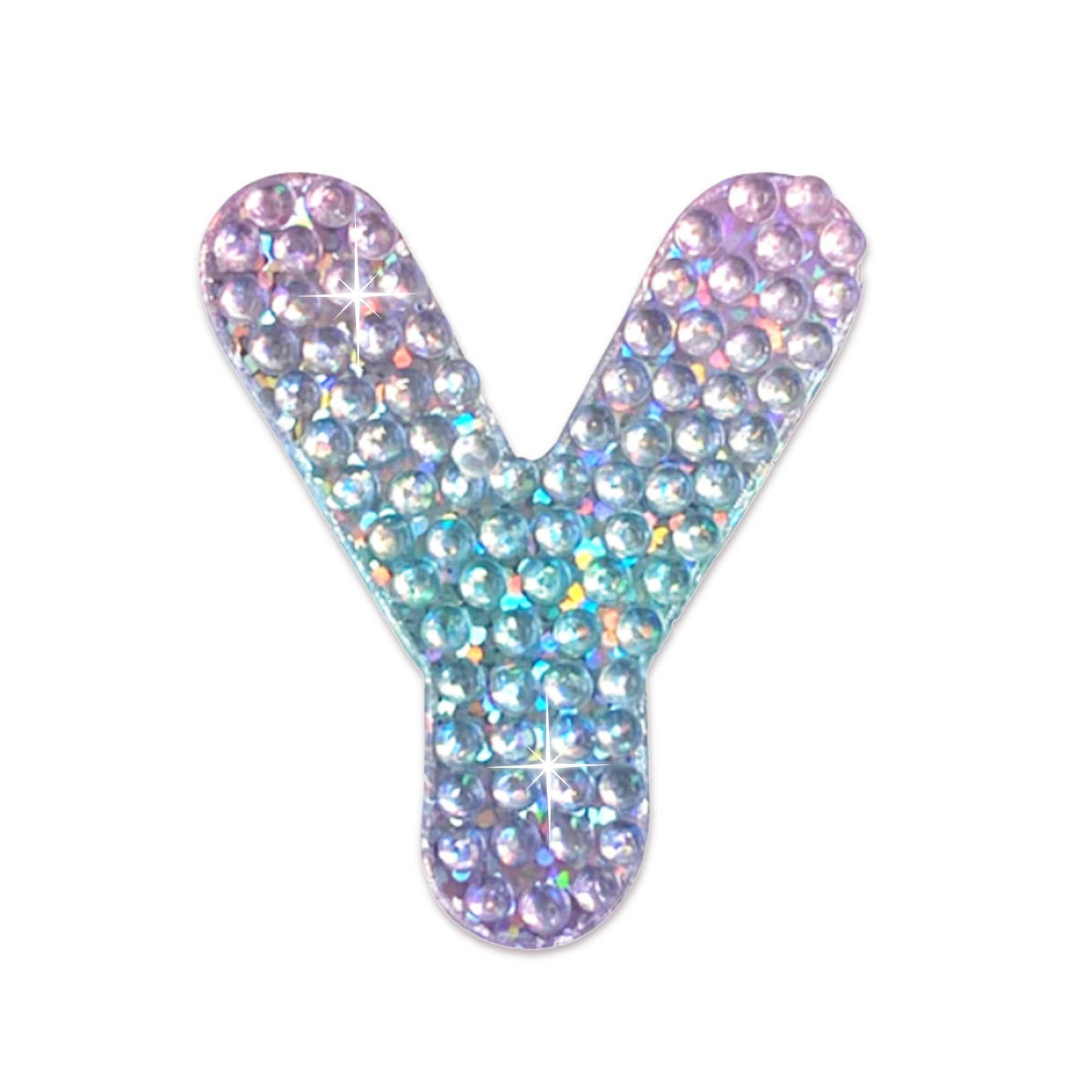 Letter Y 2" Rhinestone Sticker