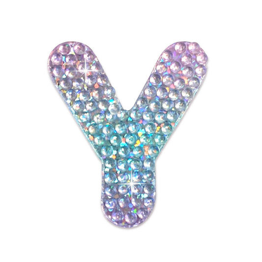 Letter Y 2" Rhinestone Sticker