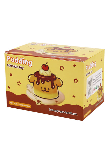 Pudding Zero Rebound TPR Crunchy Bead Slime Filled Squishy