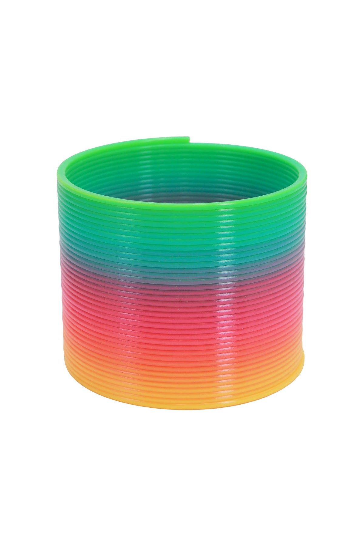 Pastel Rainbow Ombre Coil Slinky Toy - 12 Pcs