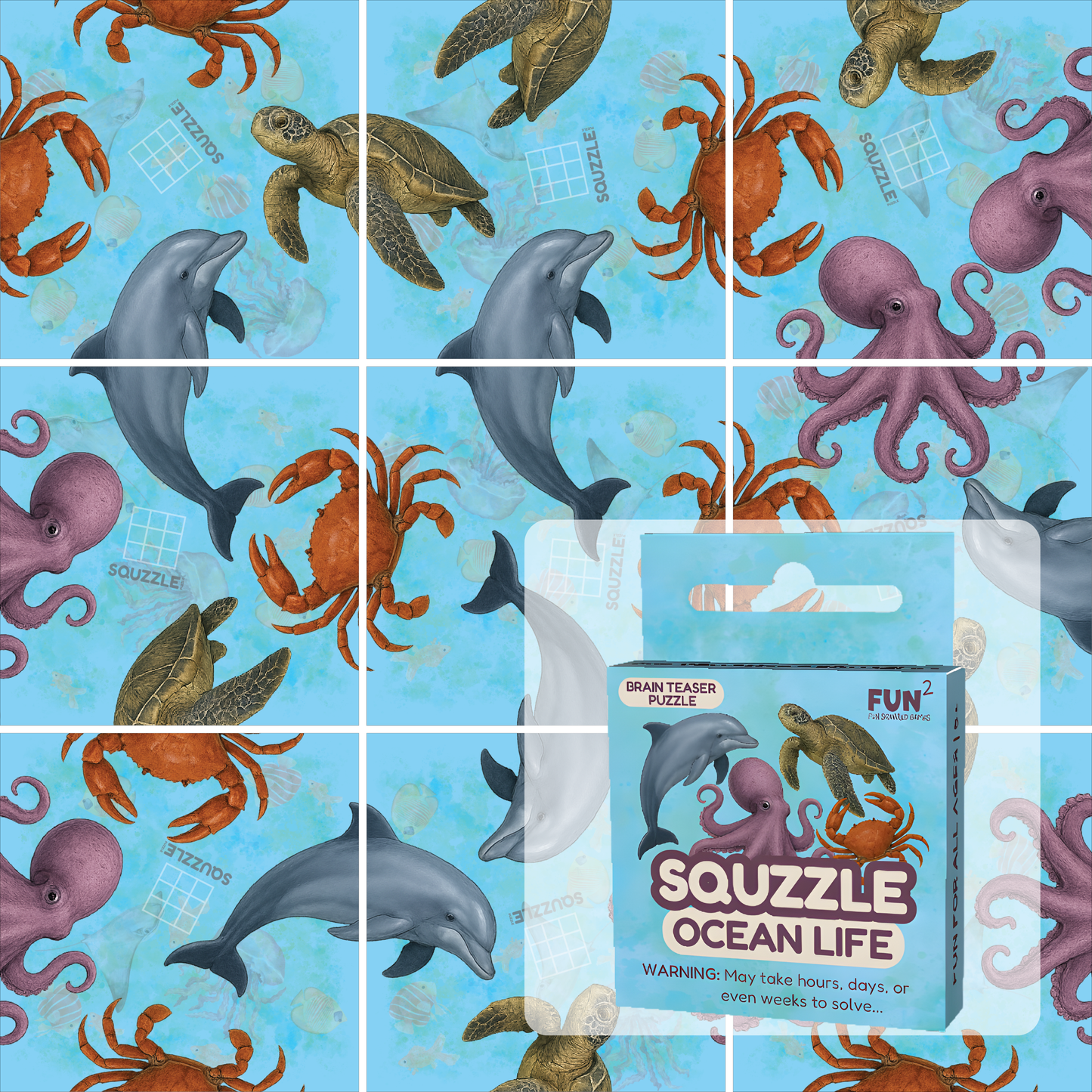Ocean Life Squzzle