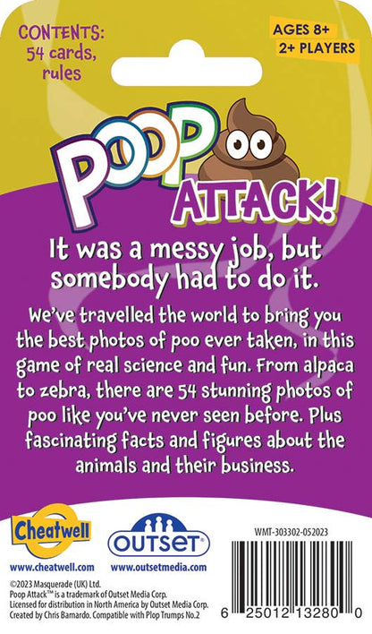Poop Attack! Educational Card Game
