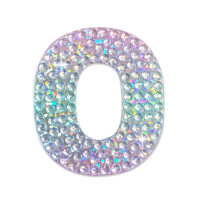 Letter O 2" Rhinestone Sticker