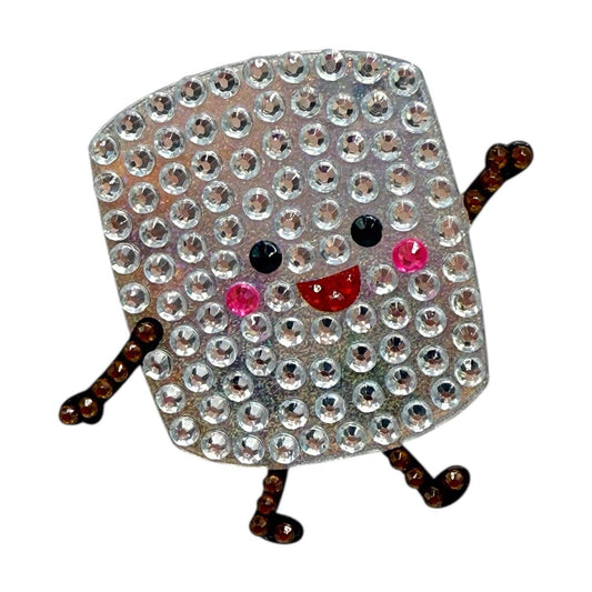 Marshall Marshmallow Rhinestone Sticker 2" Cut to Shape