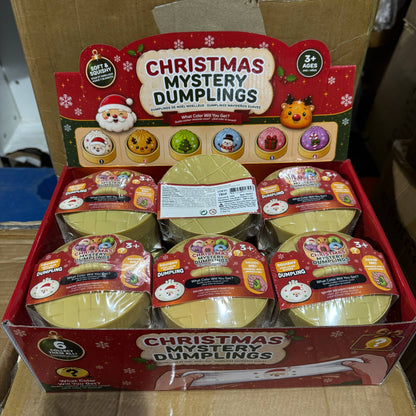 WRAPPED Christmas Themed Solid Dumpling Toy 12/pk | A006