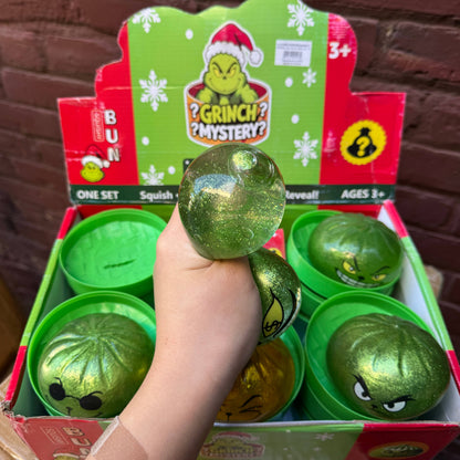 WRAPPED Light Up Gel Grinch Dumpling Squishy 12/pk | BR303
