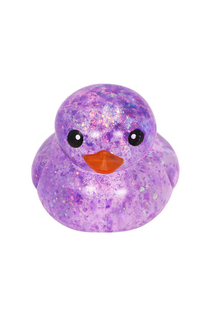 Cute Rubber Ducks Glitter Maltose Putty Filled Squishy