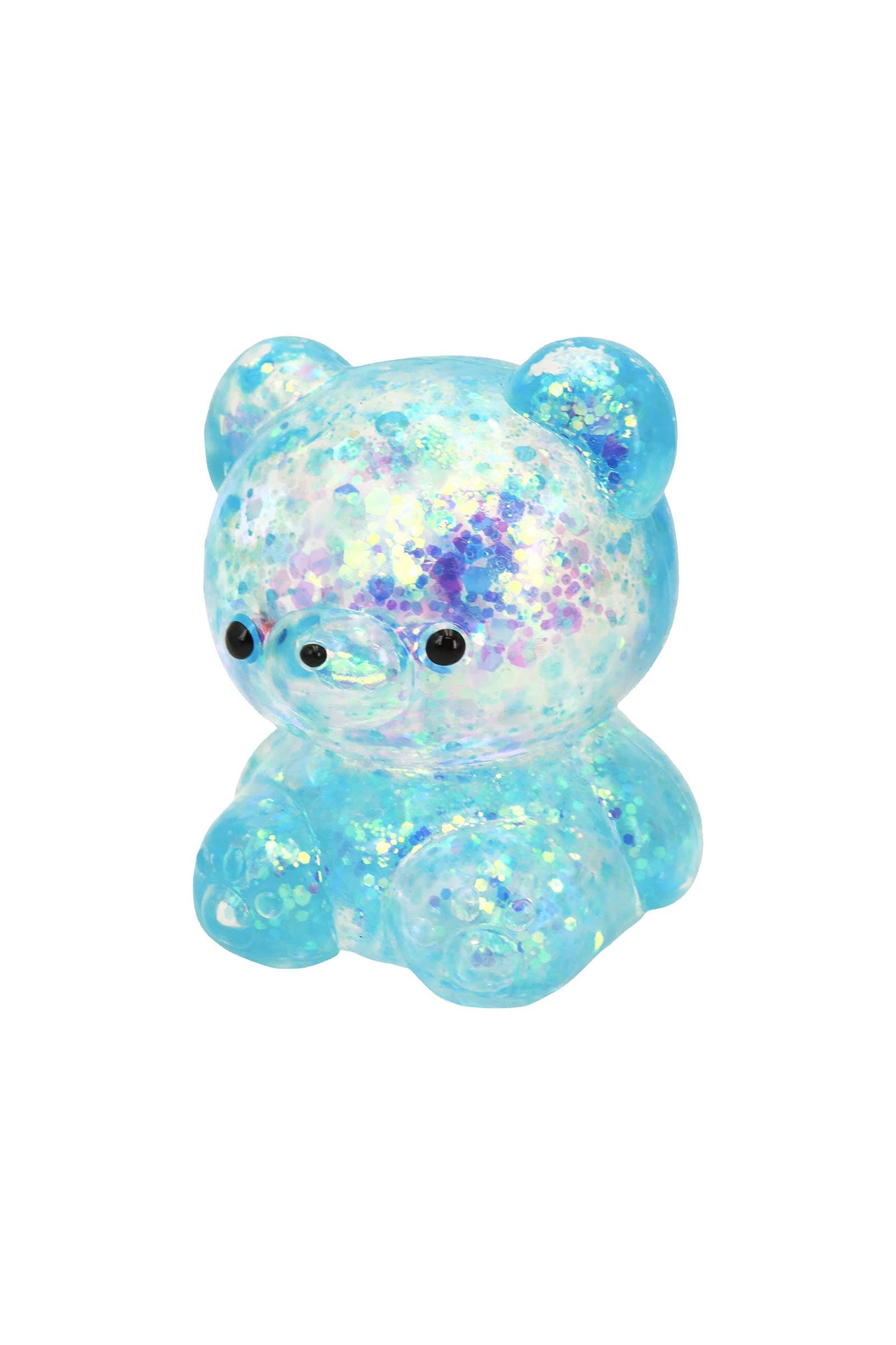 Cute Jelly Bear Glittery Maltose Putty Filled Squishy