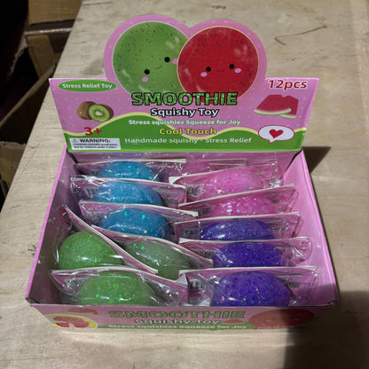 Colorful Glitter Icy Slushy Ball Squishy