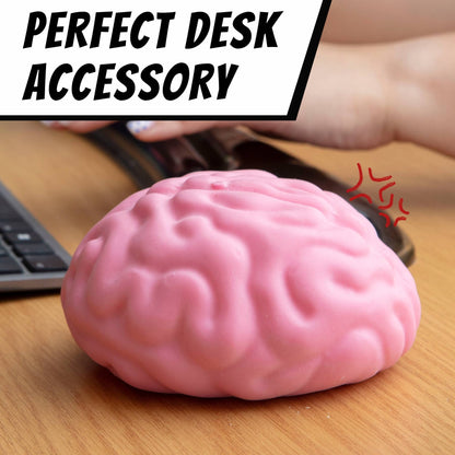 Giant Brain Stress Ball – Large Squishy Toy for Adults