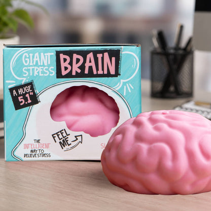 Giant Brain Stress Ball – Large Squishy Toy for Adults