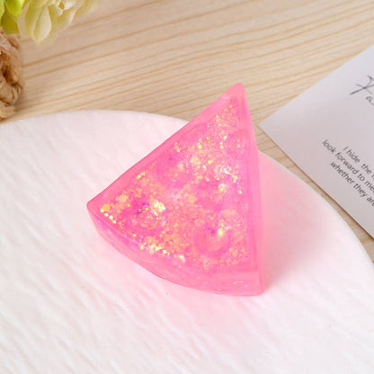 Maltose Glitter Cheese Squeeze Toy squishy fidget toy