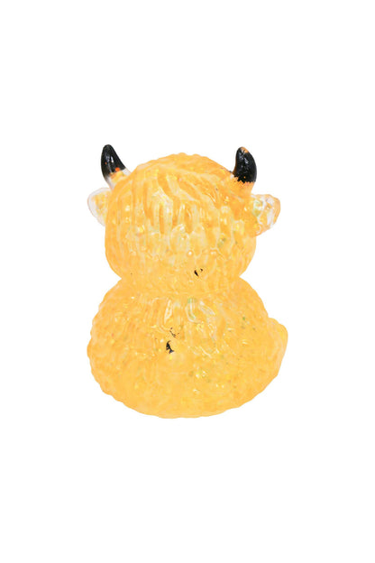 Baby Highland Cow Glitter Thick Maltose Putty Filled Squishy