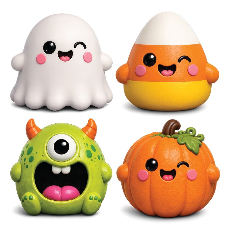 Fun Doh JUMBO Halloween Monsters Squishy Toy - 6/Display